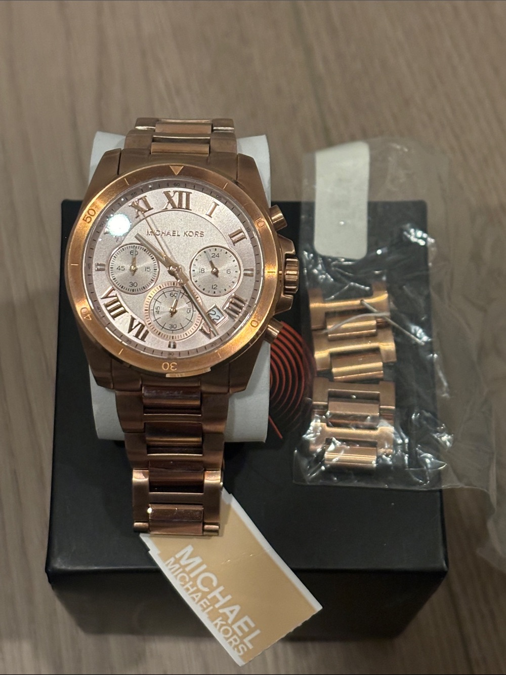 Michael Kors Men’s Rose Gold Chronograph Bracelet Watch